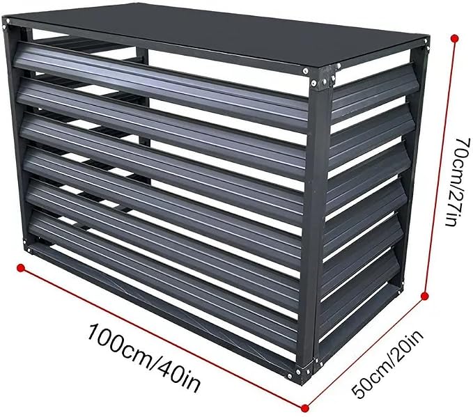 Outdoor Privacy Screen, Metal Air Conditioner Fence Cover