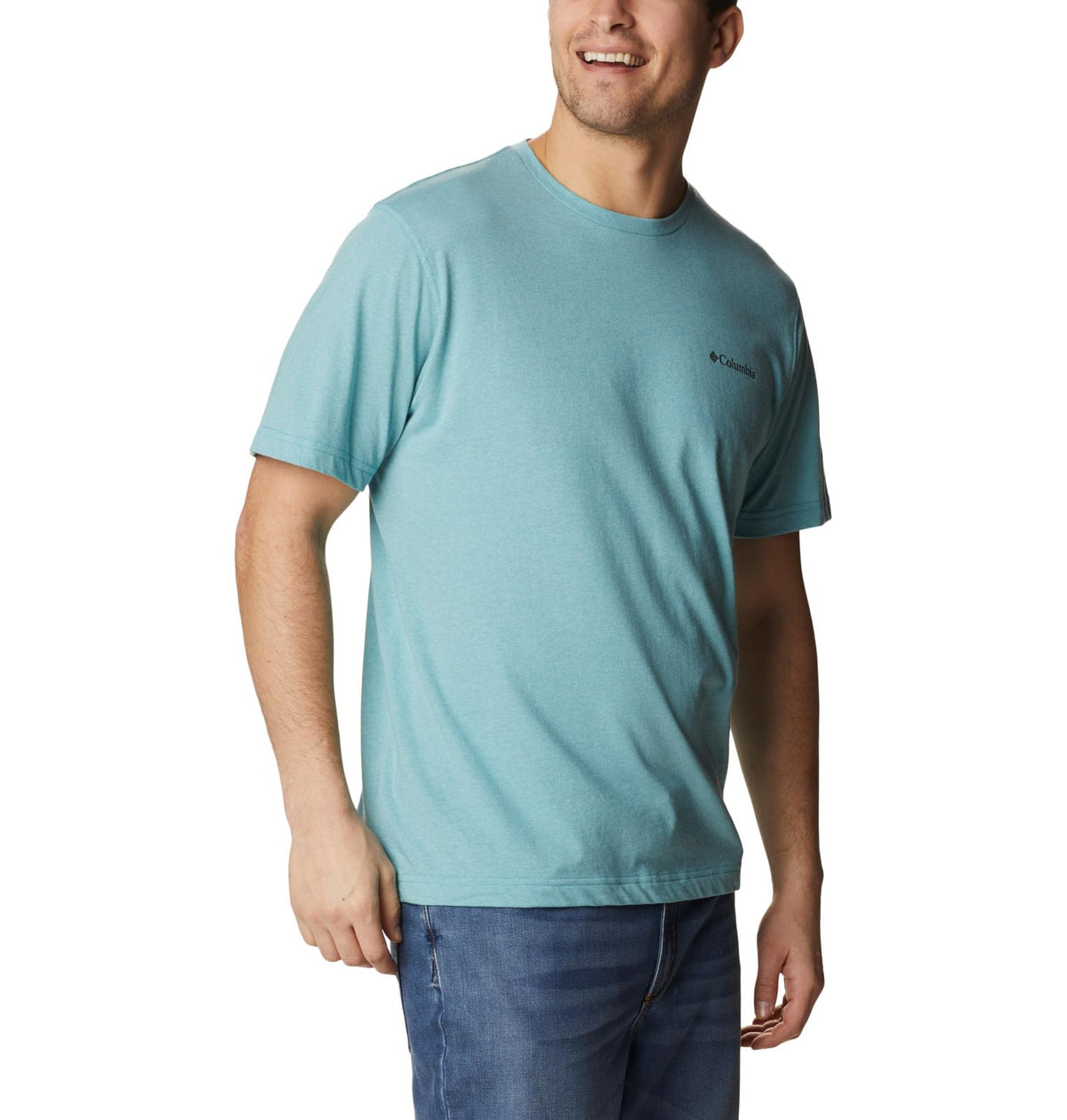 Columbia Men's Thistletown Hills Short Sleeve, Shasta Heather, 6X Big