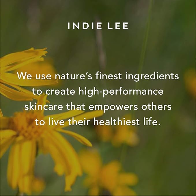 Indie Lee Brightening Cream - Centella Asiatica & Strawberry Leaf Extract for a Radiant, Antioxidant Plumping Cream - Moisturizing Face Cream with Brightening Safflower Oil & Squalane Oil (50ml)