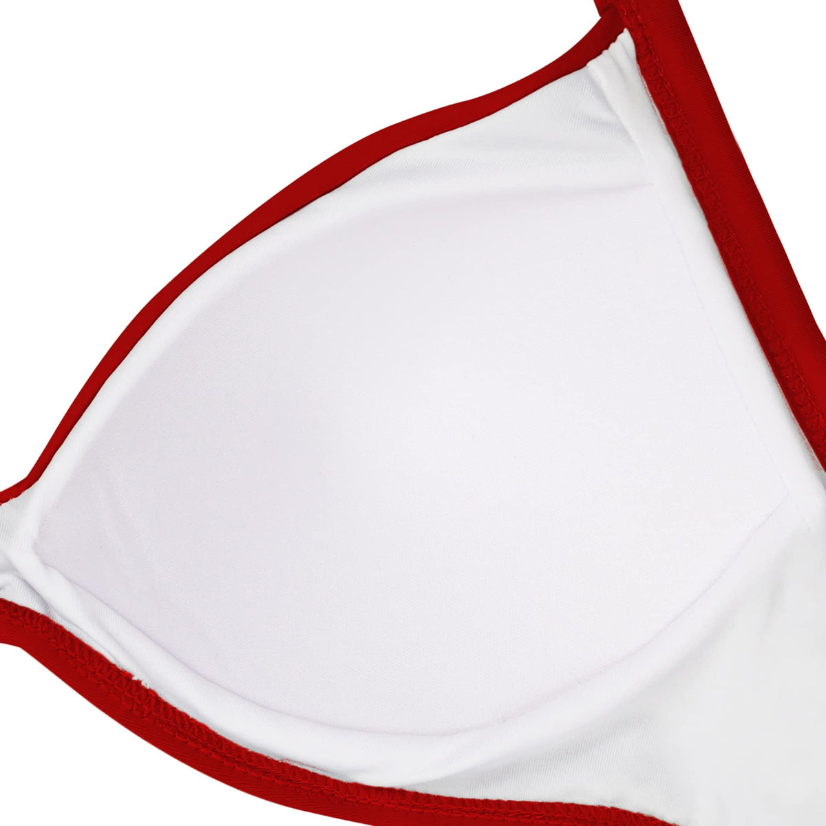 Eomenie Women's One Piece Swimsuits Tummy Control Cutout High Waisted Bathing Suit Wrap Tie Back 1 Piece Swimsuit Red