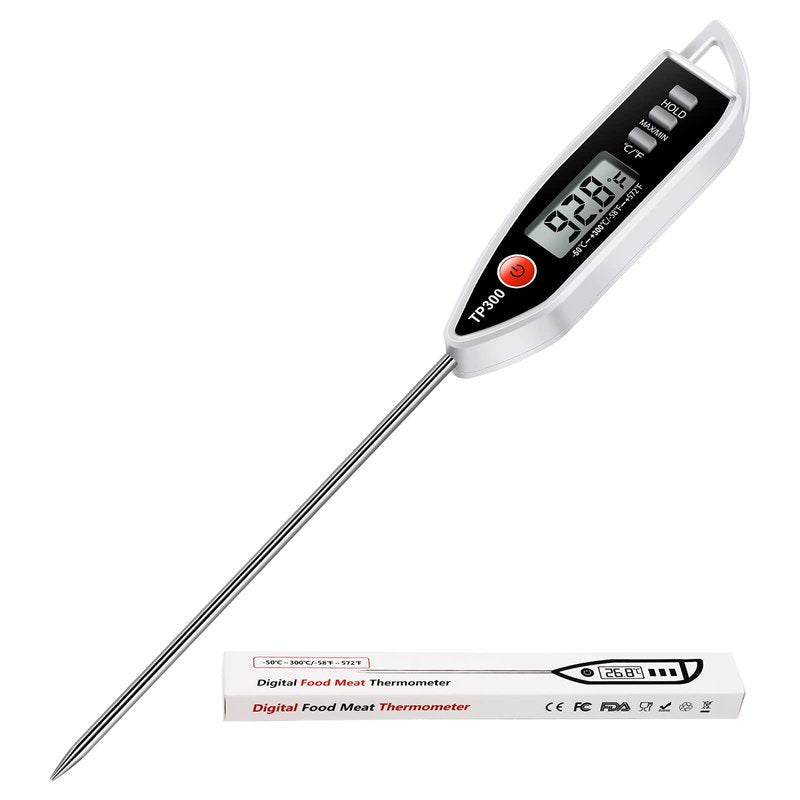 Meat Food Thermometer, Digital Candy Cooking Thermometer, Kitchen Cooking Thermometer Instant Read for BBQ Grill, Oil, Milk, Bath Water, Deep Fry, Candle Temperature