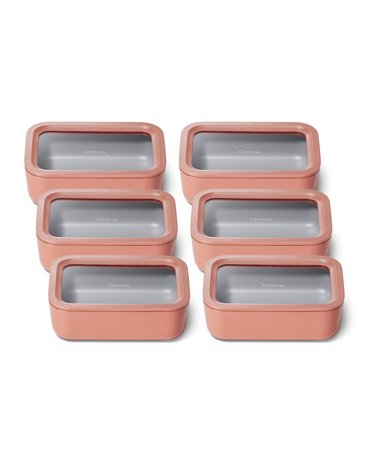 Caraway 6-Piece Glass Food Storage Container Set