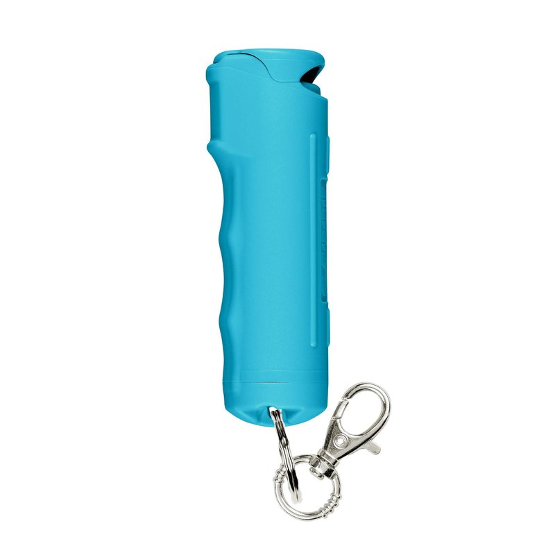 SABRE Pepper Gel Spray with Fast Flip Top Safety & Snap‑Clip Keychain for Self Defense - Max Police Strength OC with UV Marking Dye, Finger Grip, Wind Resistant, 10‑Sec. Spray, 14ft Range, Made in USA