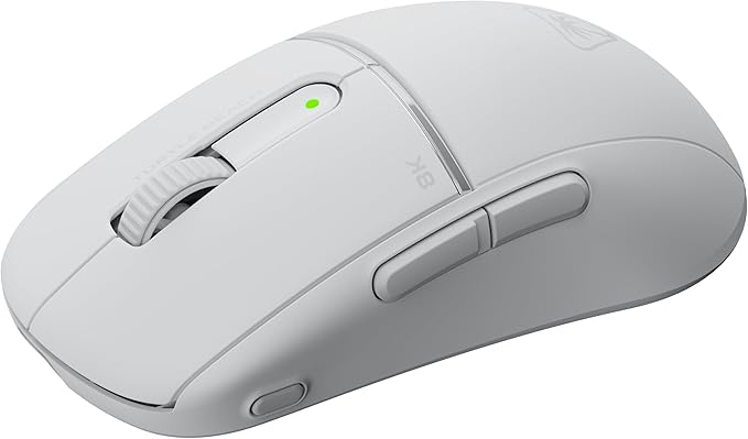 Turtle Beach Burst II Pro Wireless Esports Gaming Mouse, 8000 Polling, 57g Ultra Lightweight, 150-Hr Rechargeable Battery, Optical Switches, 30000 DPI Optical Sensor, 8 Inputs, Bluetooth – White