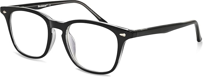 Brookstone Blue Light Blocking Glasses For Women and Men Computer Gaming Eye Protection UV Blocker With Pouch Cloth and Spray