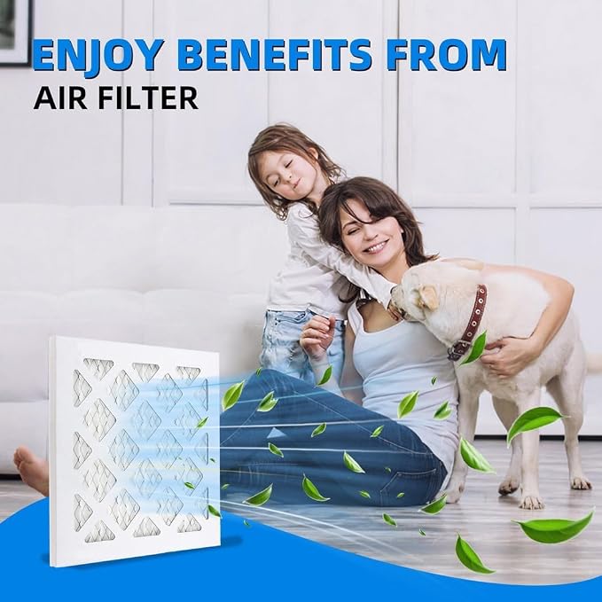 20x25x1 Furnace Air Filters, MPR 1900 & FPR 10, MERV 13 Pleated Air Filter