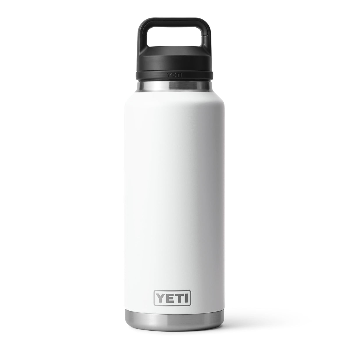 YETI Rambler 46 oz Bottle, Leakproof, Vacuum Insulated, Stainless Steel with Chug Cap, White