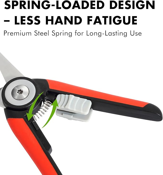LIVINGO Garden Pruning Shears Floral Scissors with Straight Blade