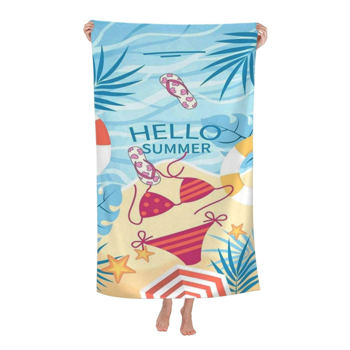 LMKLOP Cute Beach Towel for Women/Adults, Personalized Microfiber Beach Towels Bulk, Quick Dry Beach Towel for Pool, Lightweight Bath Towels Oversized Clearance 30"x 60"