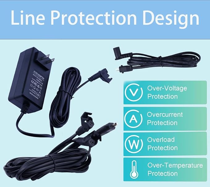 Universal Recliner Power Supply, AC/DC Power Adapter， 29V 2A 2-Pin Adapter 100-240V Wall Plug-in Recline Adapter for Electric Recliner/Sofa/Couch/Lift Chair/Standing Desk Compatible