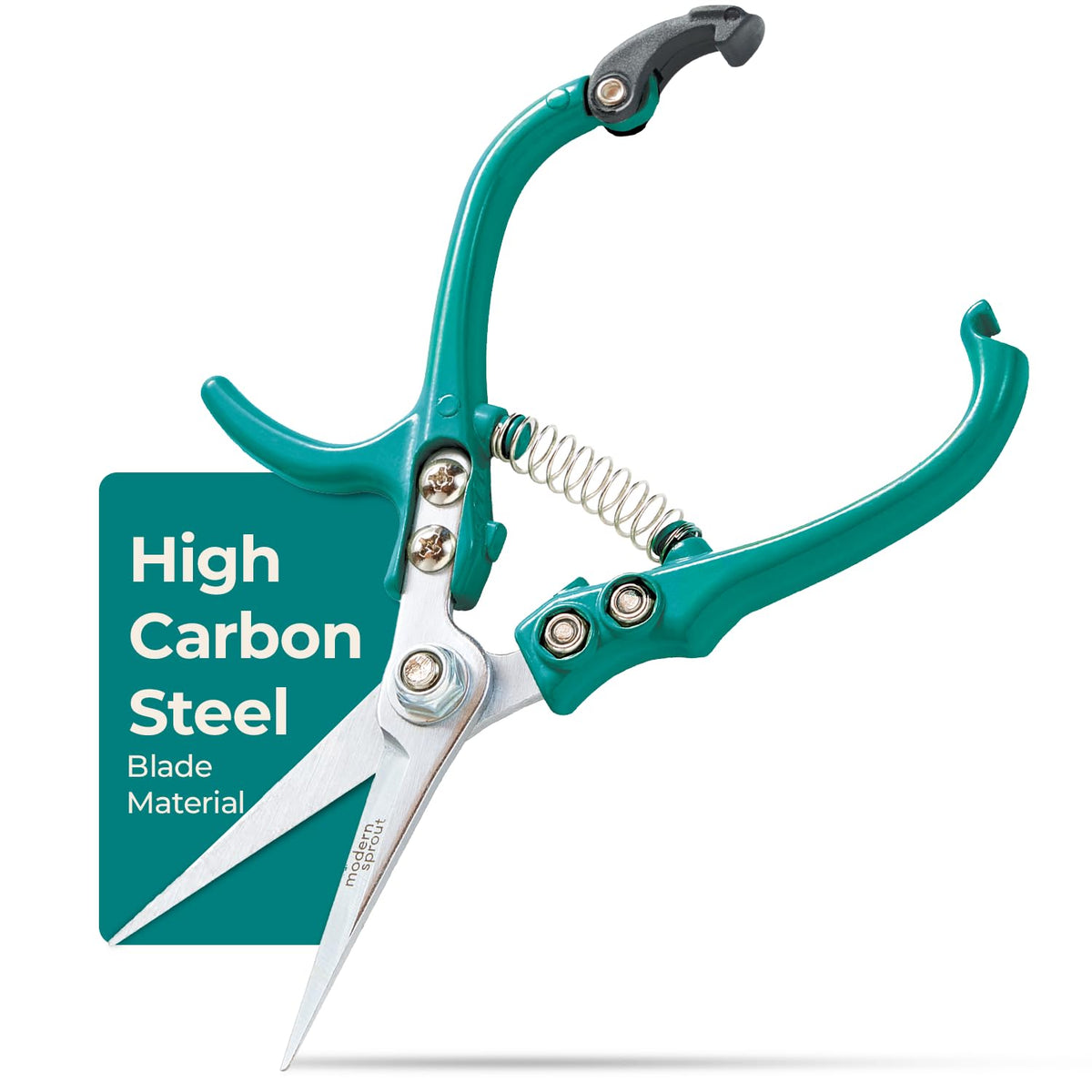 Modern Sprout Pruning Shears- Garden Snips-Herb Scissors- Chartreuse 1-Pack