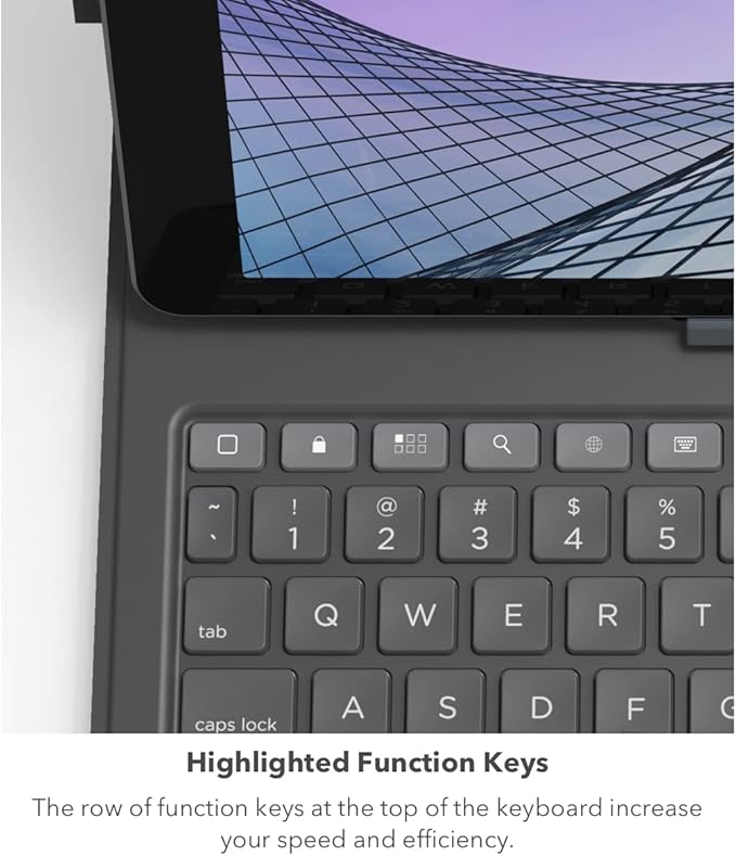ZAGG Messenger Folio 2 Tablet Keyboard & Case, Laptop-Style Keys, Built-in Stand for iPad 11" (A16) & 10.9-inch 10th GEN iPad