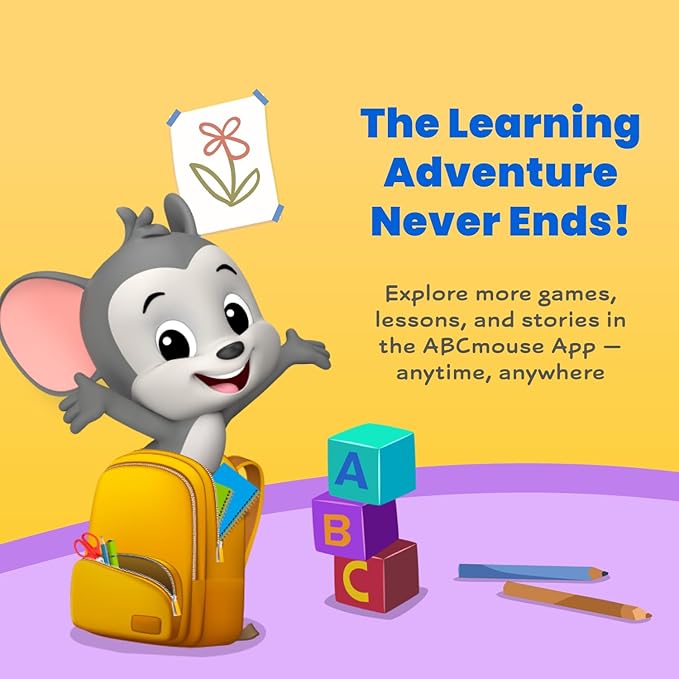 ABCmouse Learning Kit: Numbers and Shapes – 2 Workbooks, Reward Stickers, Jumbo Crayons & Carry Case, Perfect for Early Reading, Writing, and Literacy Development Ages 3+