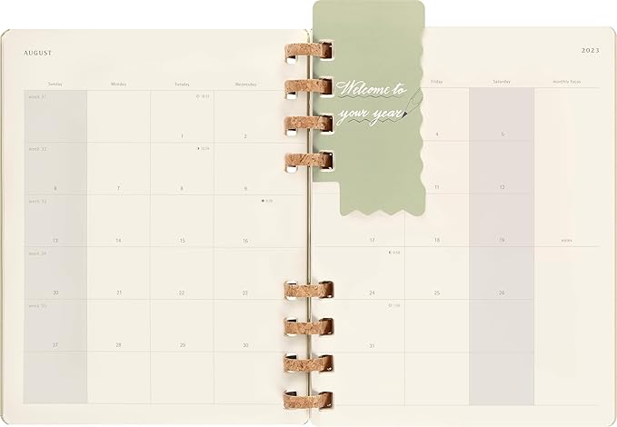 Moleskine 2024 Spiral Academic Planner, 12M, Extra Large, Crush Kiwi, Hard Cover (7.5 x 10)