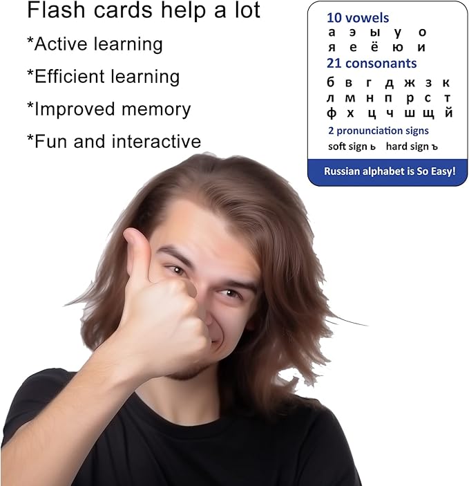 Russian Alphabet Learning Flash Cards | Educational Cyrillic Language Learning |Learning Videos & Pictures for Memory & Sight Words