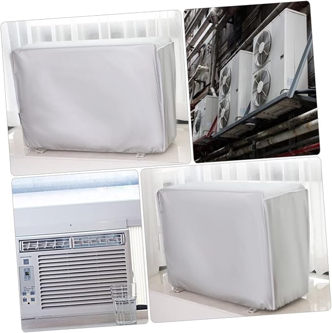 Happyyami Air Conditioner Hood Air Conditioner Cover Weatherproof Easy to Clean