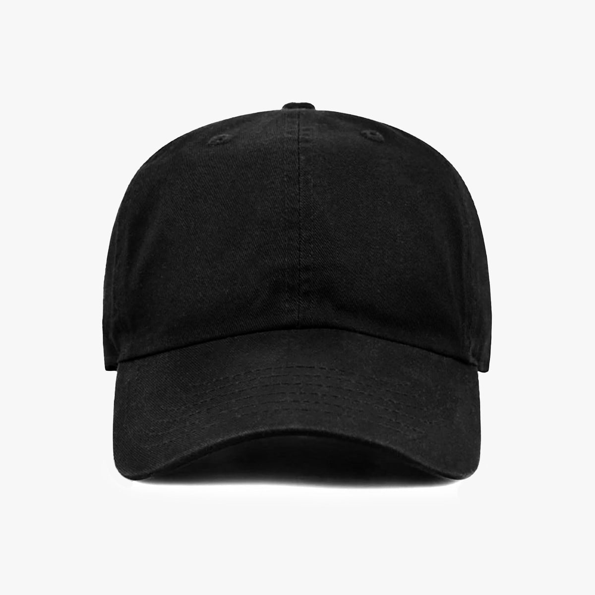 Cotton Baseball Cap Dad Hat – Washed Low Profile Adjustable Hat for Men Women Casual Outdoor Running Golf(Solid Black)