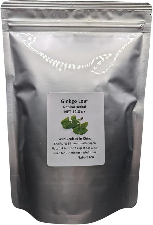 Ginkgo Leaf - Premium Ginkgo Biloba Loose Leaf 100% from Nature (02 oz)