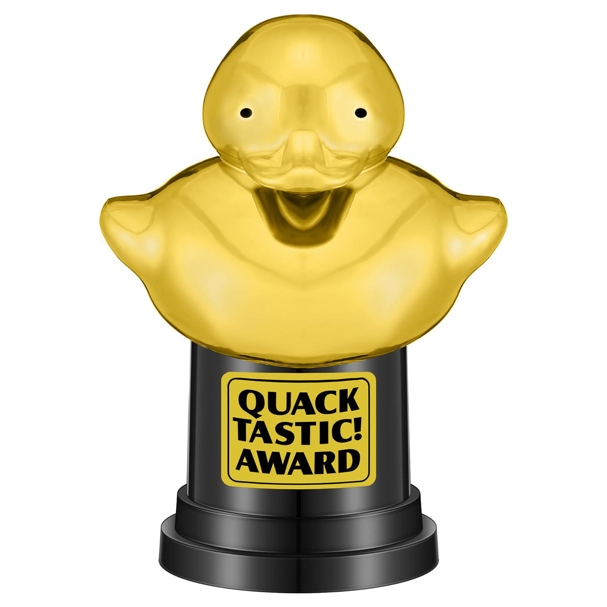 Tondiamo Small Trophy Celebrate the Top Award 6 Inch Tall Plastic MVP Funny Game Small Trophy and Awards for Employees Boss Custom Competition Gifts(Duck)