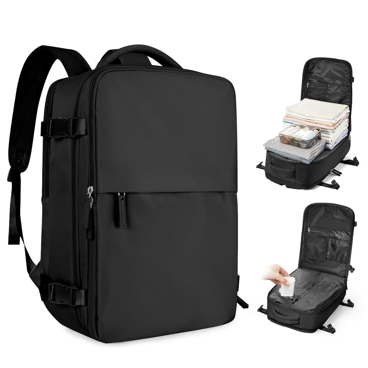 coofay Vacuum Backpack Travel with Pump Airbag Travel Backpack with Vacuum System Mochila de Viaje Compresion al Vacio Easyvacpack Vacpack Backpacks for Traveling Carry on Luggage