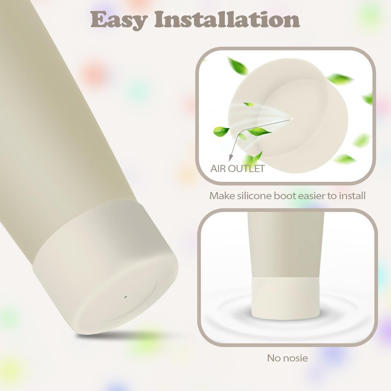 Kaitiaki 2PCS Silicone Boots for Owala 30oz & 40oz FreeSip Sway Bottles & Tumblers – Non-Slip, Scratch-Resistant, Stability Enhancer for Owala Accessories (Ivory White)