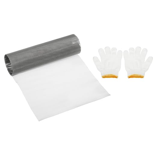 PATIKIL 40" L x 16" W Woven Wire Mesh, 60 Mesh 304 Stainless Steel Air Vent