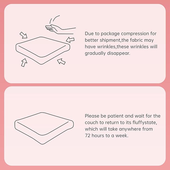 152" Modern Corduroy Cloud Sofa with Ottoman, U Shaped Boneless Modular Large Sectional Couches for Living Room, Pink 4 Seater Compressed Memory Foam Couch, Extra Deep Seat, No Assembly
