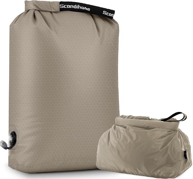 Compression Travel Laundry Bag for Dirty Clothes, Pump-Free Laundry Bag for Suitcase & Dorm, Waterproof Wet Dry Clothes Organizer, Large Capacity Space Saving Travel Bag (1 Pcs)(White, M)