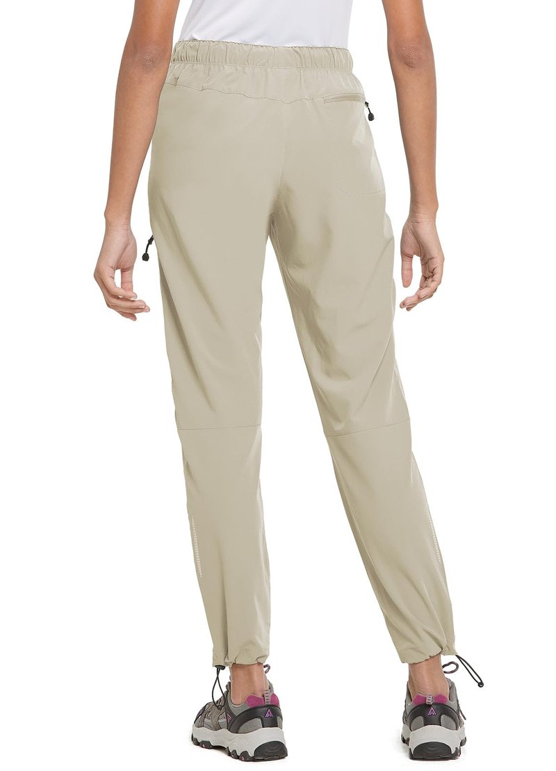 baleaf Women's Hiking Pants Lightweight Quick Dry Water Resistant Cargo Pants 31'' Inseam for All Seasons Suntan Size XL