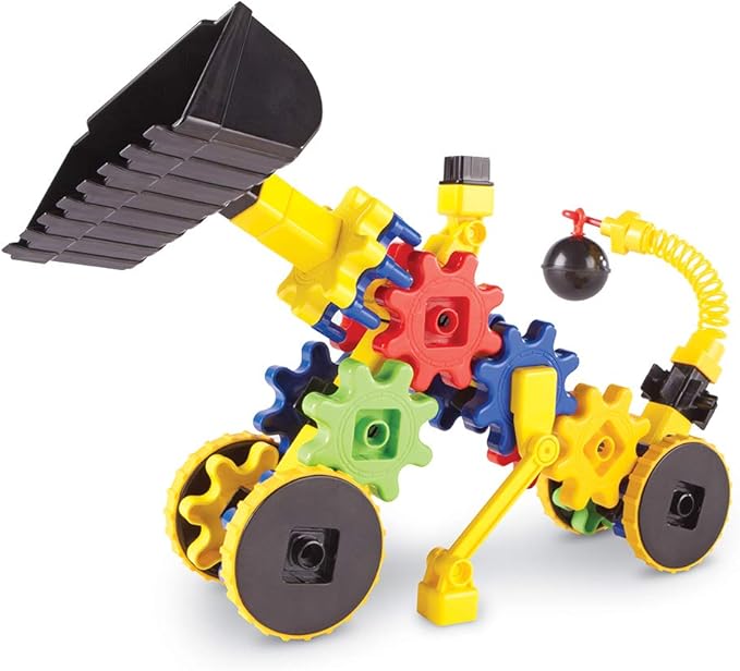 Learning Resources Gears! Gears! Gears! WreckerGears, STEM Activities, Fine Motor Skills, Toddler Explorer Kit, Science and Construction, Boys and Girls Gifts, 47 Pieces, Ages 4+