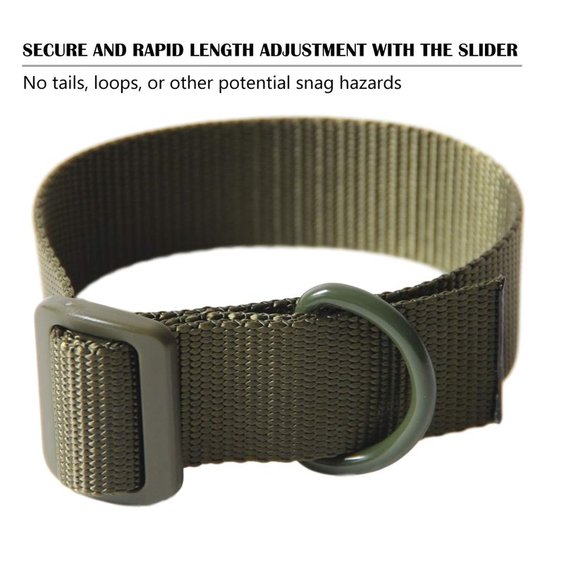 Aolamegs Tactical Gun Sling,Adjustable Rifle Sling 1.25” Nylon Strap with D Ring Loop for Hunting (2Pack) Army Green