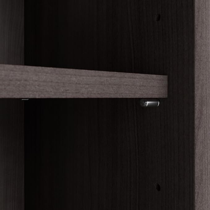 Bush Furniture BSHSCB136SG Studio C Storm Gray 36W 5 Shelf Bookcase