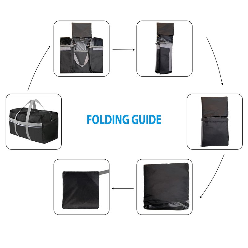 Extra Large Duffle Bag Lightweight, 96L Travel Duffel Bag Foldable for Men Women, Waterproof & Durable(BLACK)
