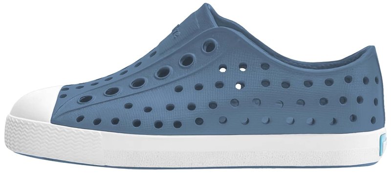 Native Shoes Unisex-Kids Jefferson Sneakers, Oasis Blue/Shell White, 4 Toddler
