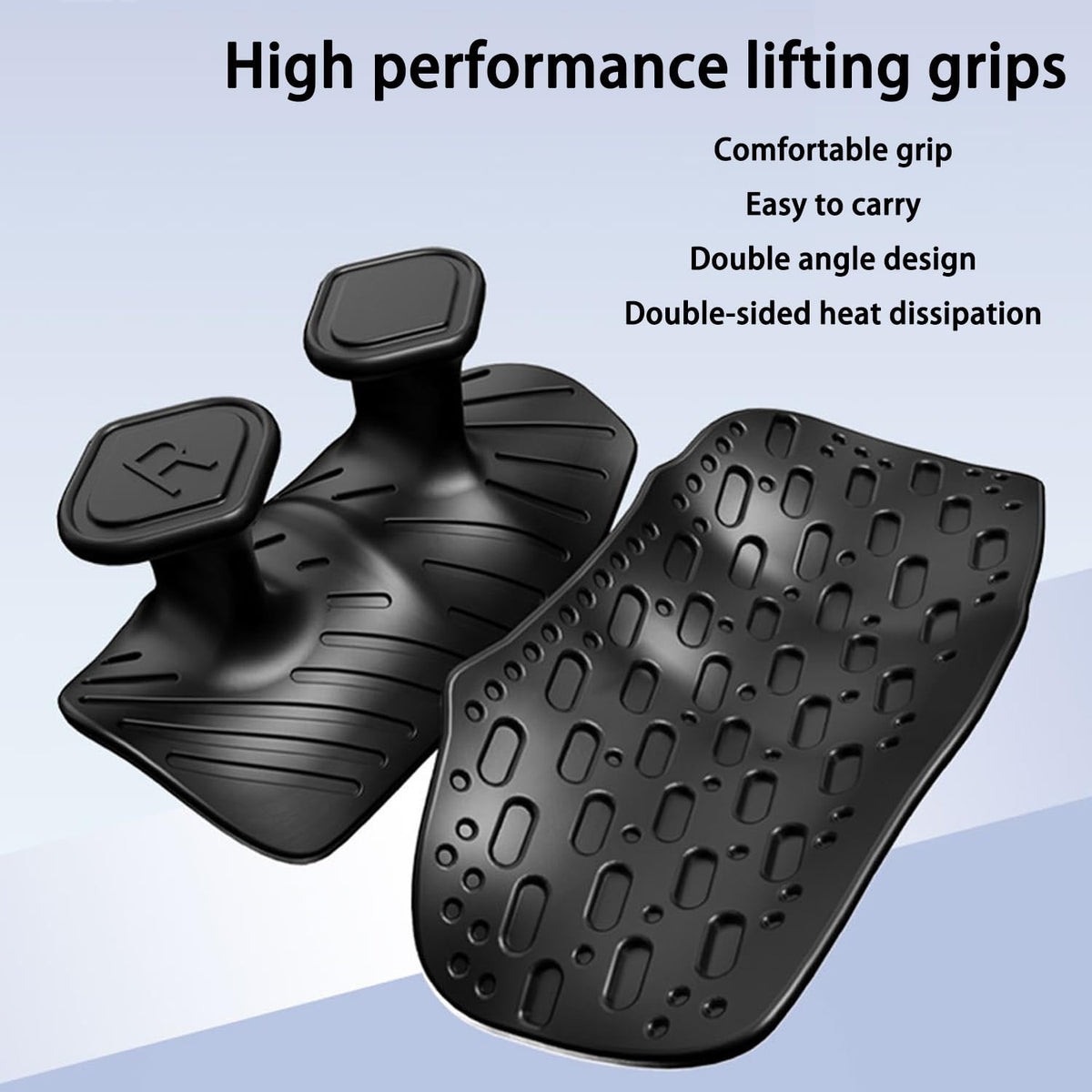 Monattrod Upgraded Weight Lifting Grips for Women & Men - Extra Large & Thick Non-Slip Gym Grips, Ergonomic Workout Gloves for Pull-Ups, Dumbbell Exercises (Black)