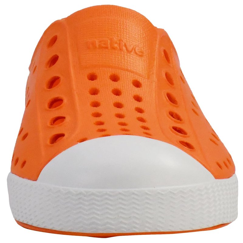 Native Shoes Unisex-Kids Jefferson Sneakers, Sunset Orange/Shell White, 6 Big Kid