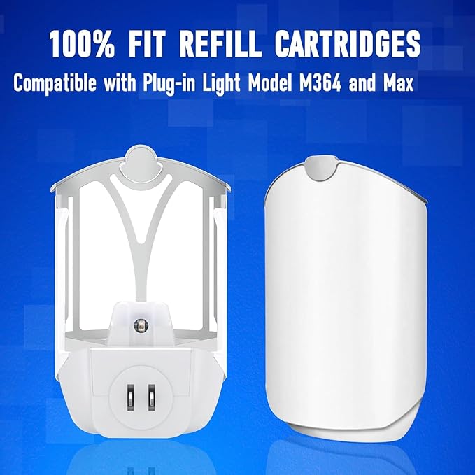 18 Pack Refill Cartridge Kit Compatible with ZIVO M364 and Max Plug-in Light, Replacement Fit for Z3VO (18 Pack)