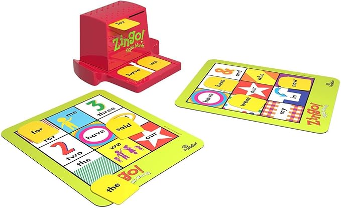 ThinkFun Zingo Sight Words Award Winning Early Reading Game for Pre-K to 2nd Grade - Toy of the Year Finalist, A Fun and Educational Game Developed by Educators for Boys and Girls