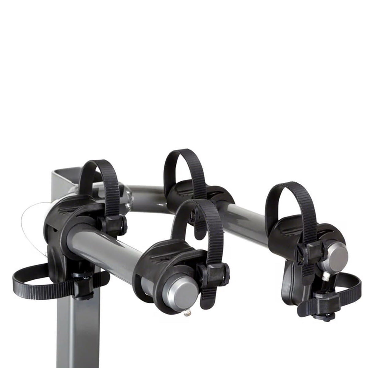 KUAT Beta Hitch-Mounted Bike Rack | Hanging-Style Durable Lightweight Aluminum Powder Coated Folding Tilting-Down Gray Bicycle Car Truck Transportation Hauling Rack | 2 Bike Capacity
