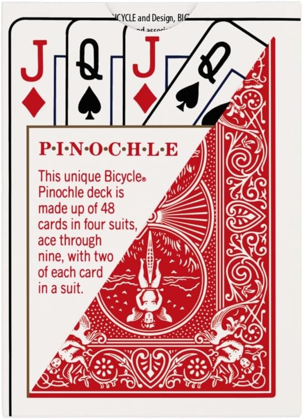 Bicycle Pinochle Playing Cards, Standard Index, 1 Deck