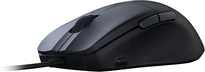 Turtle Beach Pure SEL Wired RGB Gaming Mouse, Ultra-Light 49g Ergonomic Design, 8000 DPI Optical Sensor, Mechanical Switches, Pretension System, Pure PTFE Glides, AIMO RGB Lighting – Black