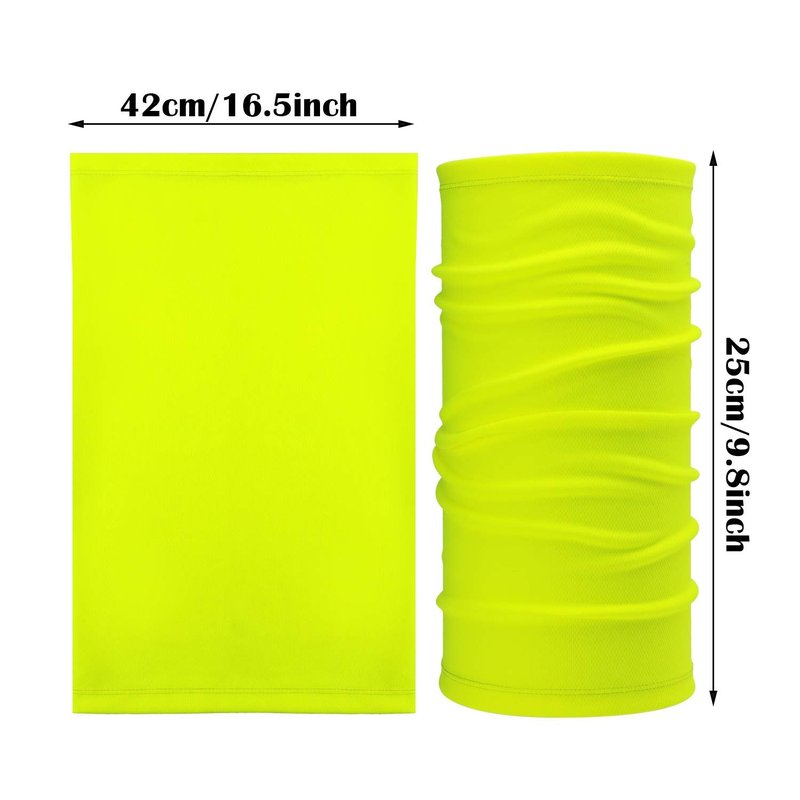 Geyoga 6 Pieces Summer UV Protection Cooling Neck Gaiter Face Clothing Neck Gaiter Mask Scarf Sunscreen Breathable Bandana(Delicate Colors)