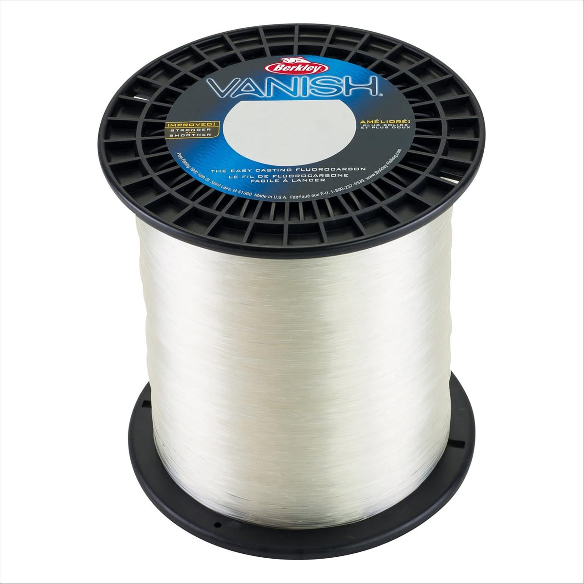 Berkley Vanish®, Clear, 8lb | 3.6kg, 2000yd | 1828m Fluorocarbon Fishing Line, Suitable for Saltwater and Freshwater Environments