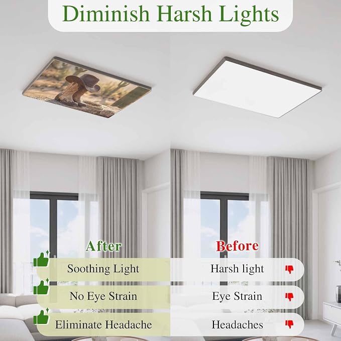 Fluorescent Light Covers, Cowboy Western Magnetic Light Covers