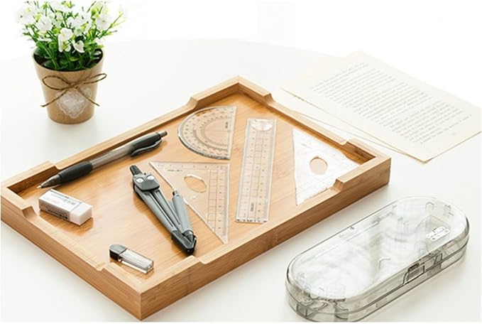 Math Geometry Kit Set 8 Pieces Student Supplies with Shatterproof Storage Box & Reusable Pouch,Includes Rulers,Protractor,Compass,Pencil,Eraser.for Students and Engineering Drawings