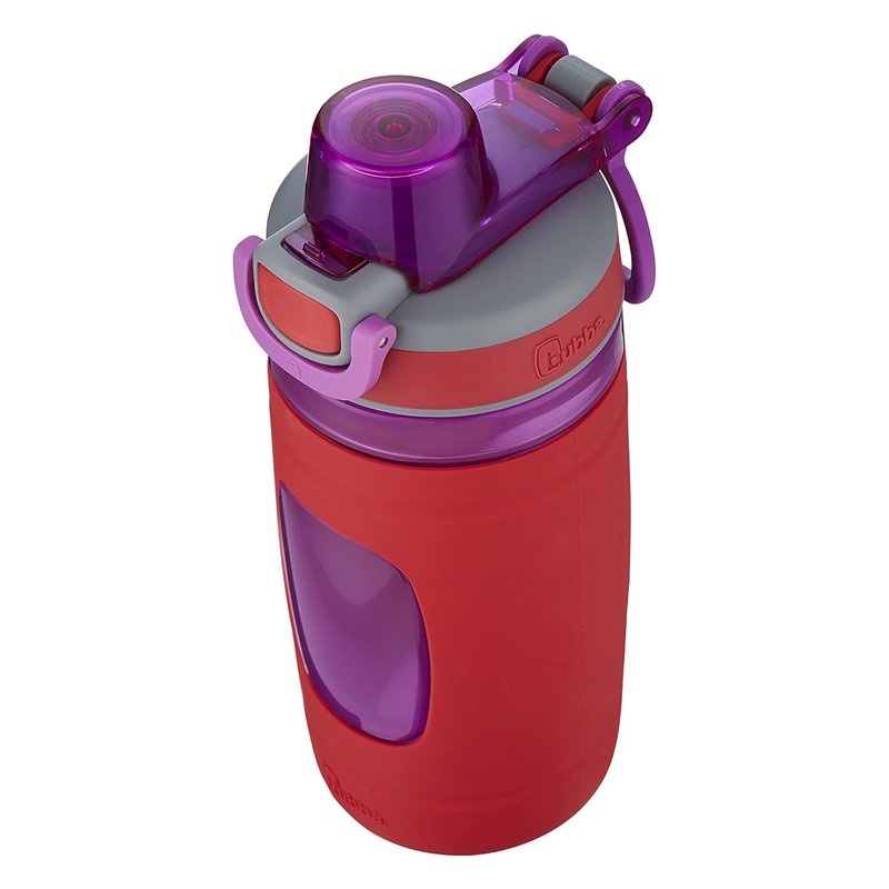 Bubba Leak Proof Flo Silicone Kids Water Bottle, 16 oz., Refresh Coral