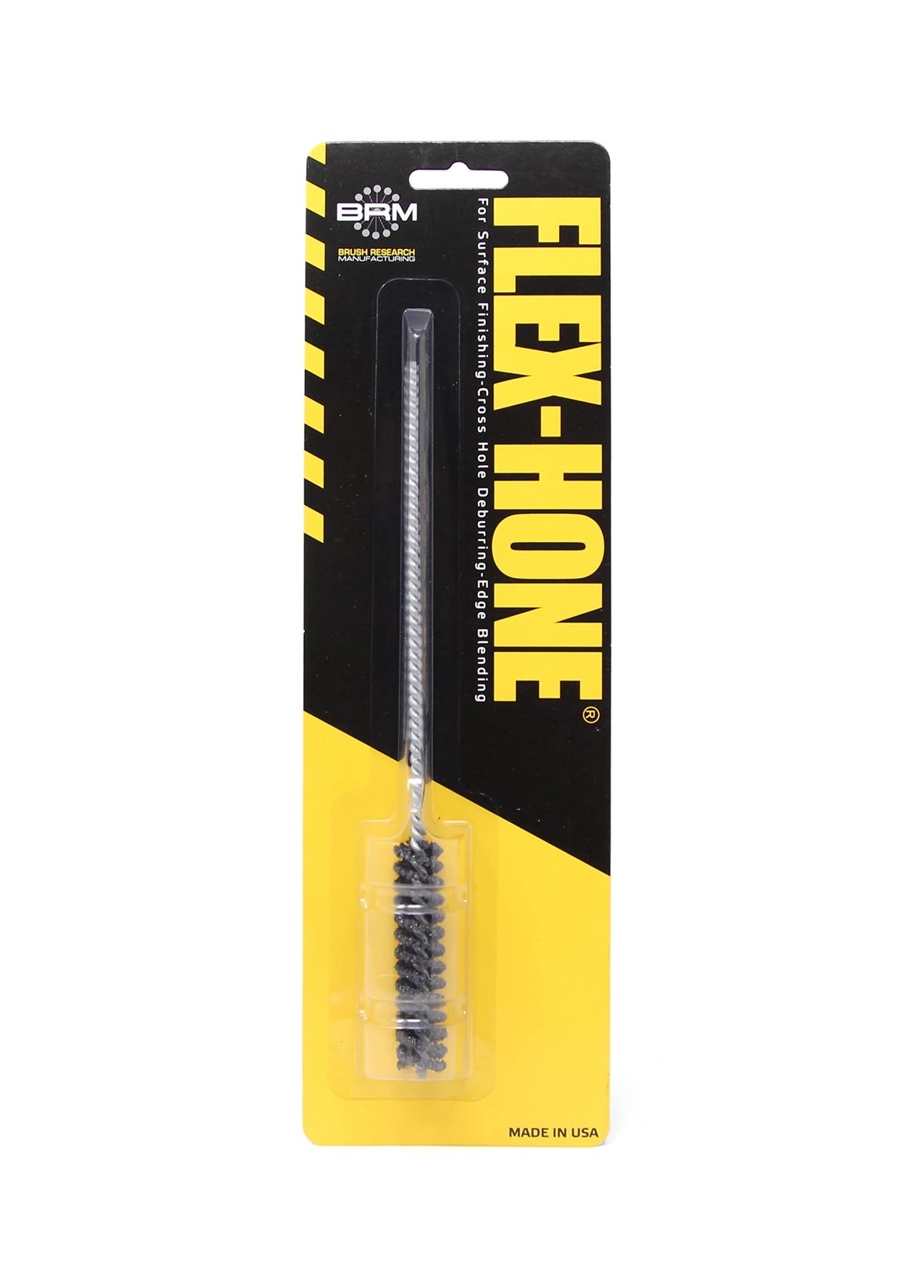 Brush Research BC1212 FLEX-HONE®, 1/2" (12.7mm) Diameter, 120 Grit, Silicon Carbide, For Mild Steel, Stainless Steel, Cast Iron and Softer Ferrous Materials