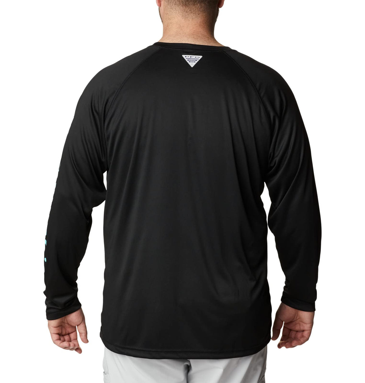 Columbia Men's PFG Terminal Tackle Long Sleeve Fishing Shirt, Black/Gulf Stream Logo, Small