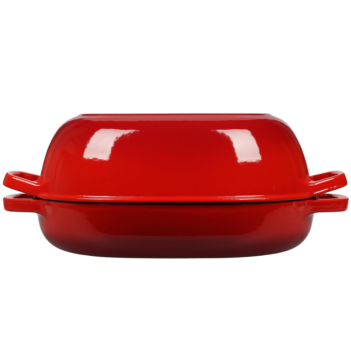 EDGING CASTING Enameled Cast Iron Oval Dutch Oven Pot with Lid, Dutch Oven for Sourdough Bread Baking, Bread Oven, Bread Dutch Oven, Oval Bread Pan, 5qt, Lake Blue