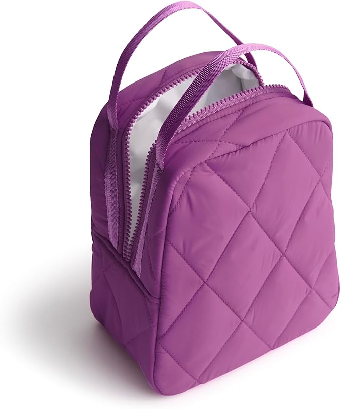 Vera Bradley Women's Featherweight Lunch Bag, Iris Orchid, One Size